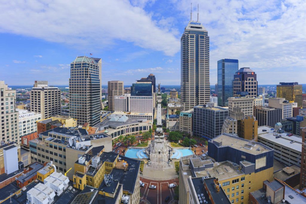 aerial of Indy