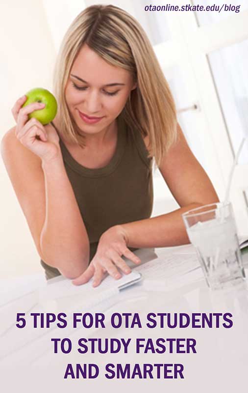 5 tips for OTA students to study faster and smarter