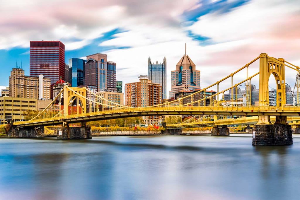 Rachel Carson Bridge in Pittsburgh, Pennsylvania