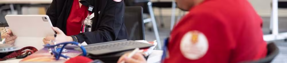 UST nursing students studying at table