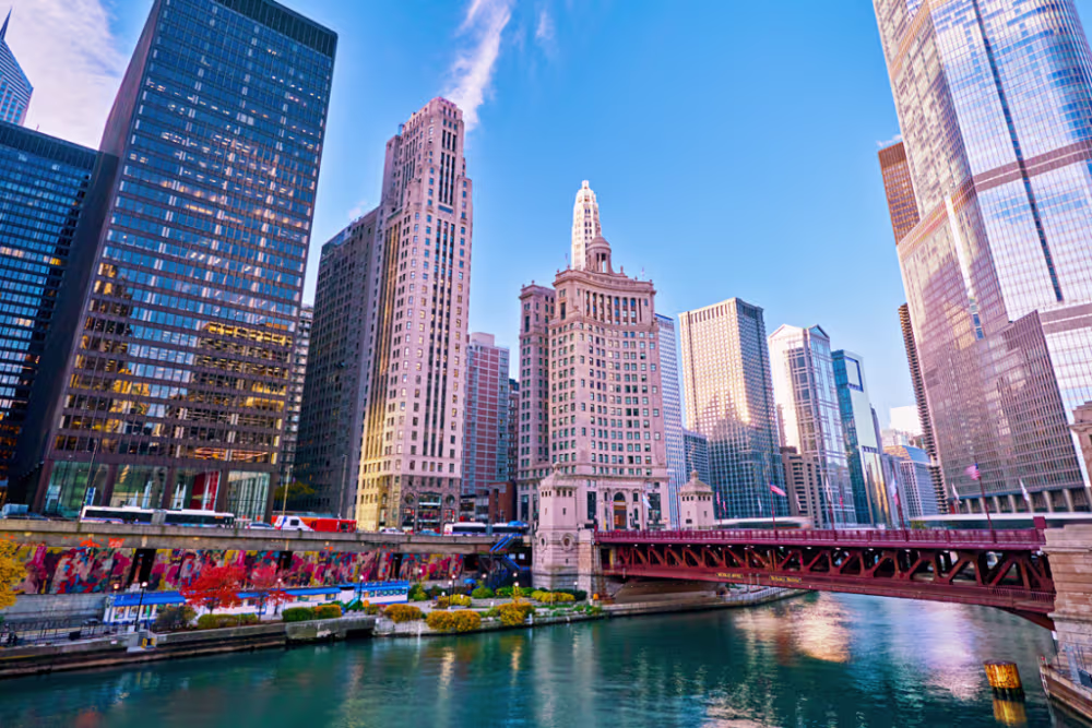 Chicago City Skyline downtown