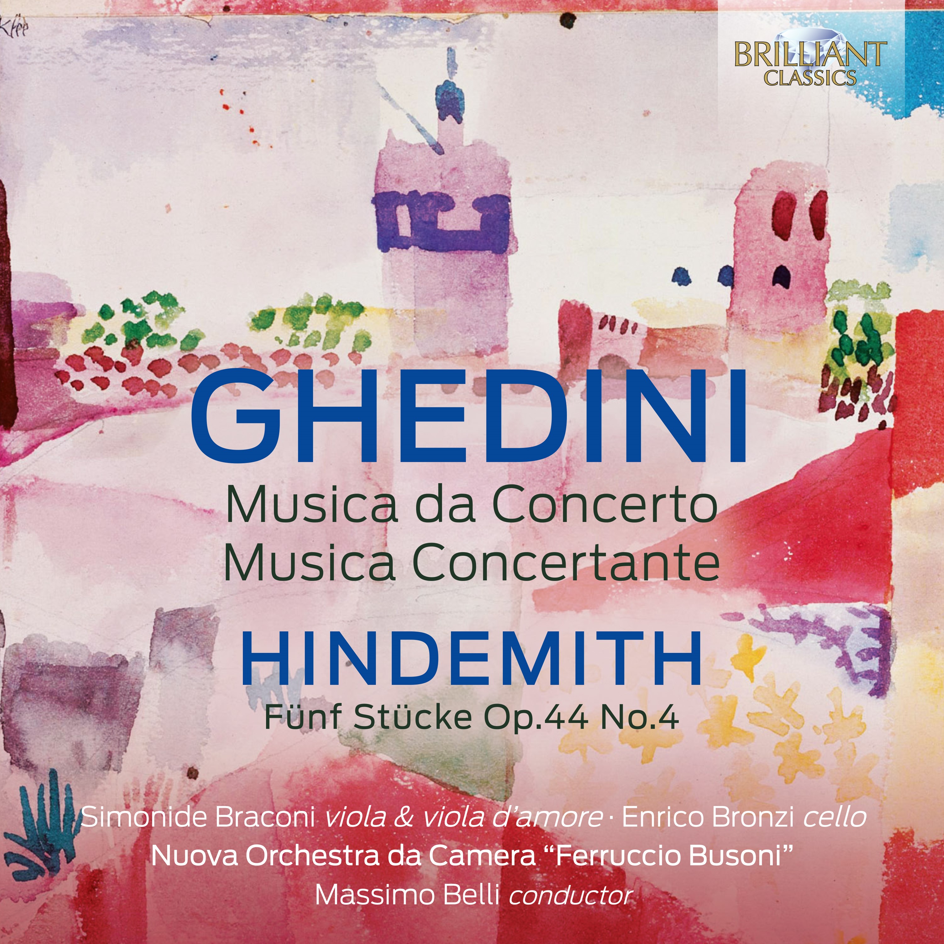 GHEDINI Musica da Concerto Musica Concertante HINDEMITH Funf Stucke Op.44 No.4