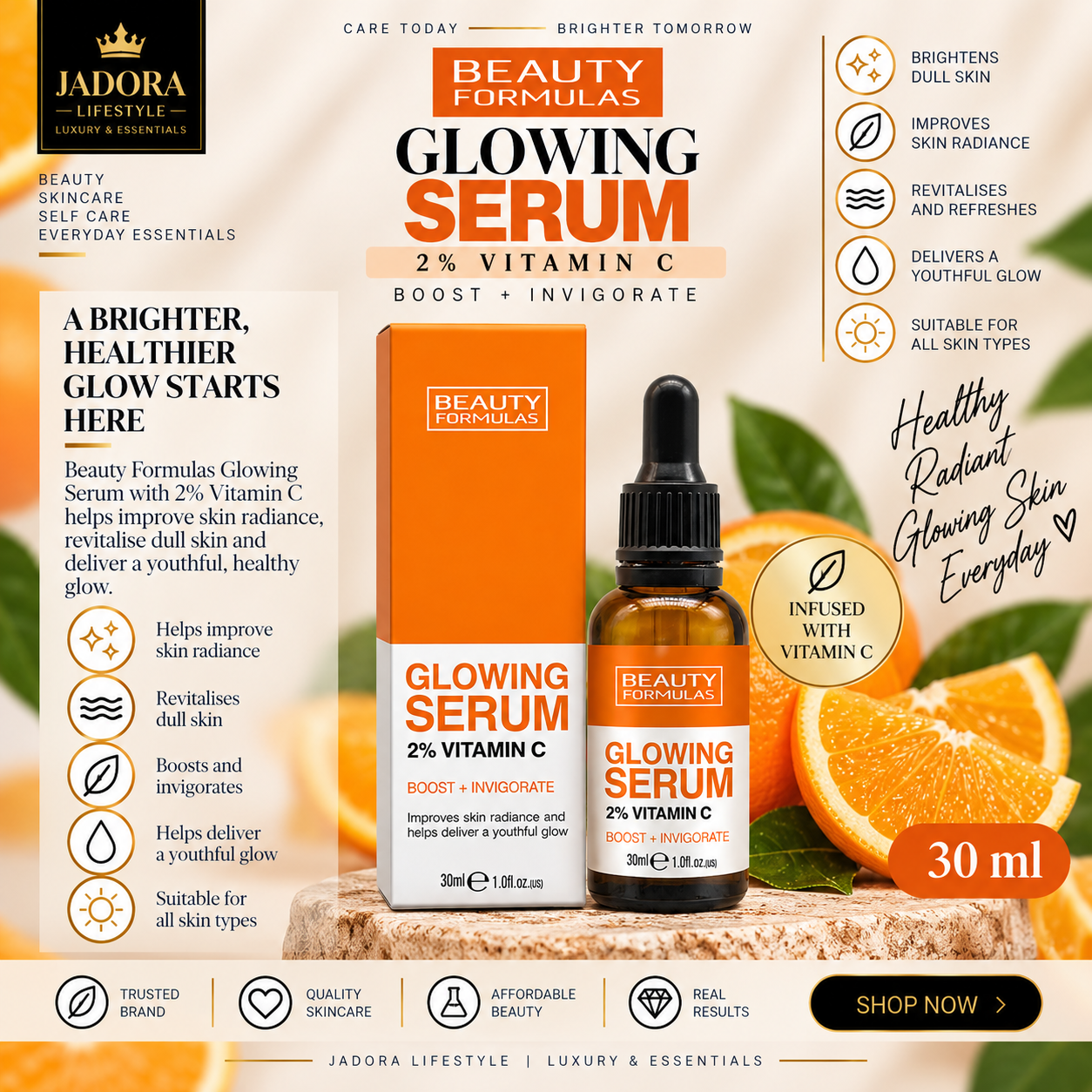 Beauty Formulas Glowing Serum