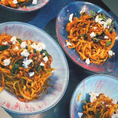 King Prawn and Blue Swimmer Crab Linguine