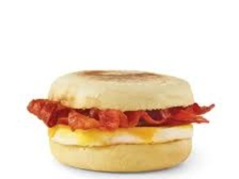 Bacon and egg muffin from Double Corner Store