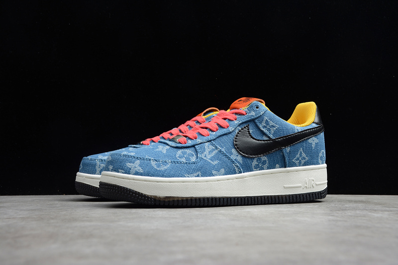 Levis X Nike Air Force 1 Low Denim Blue Cowboy Black-White 2020 315111-222  