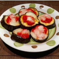 Eggplant pizzas