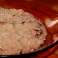 Risotto with radicchio and soft cheese