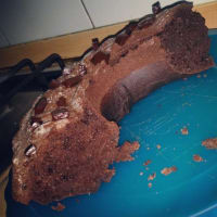 Pastel Bundt con el chocolate vegana