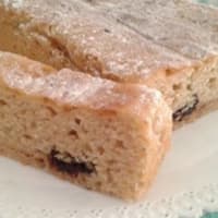 Plumcake without eggs, flavored with vanilla and chocolate chips