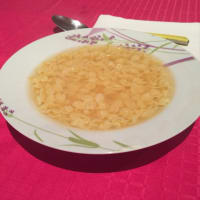 Pastina in vegetable broth