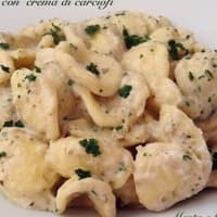 Orecchiette con crema de coliflor