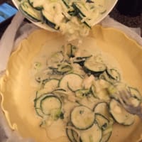 Quiche lorraine zucchini step 6