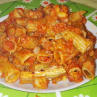 Macaroni with meat sauce 'Special Vegan