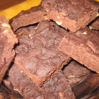 Vegan Brownies with chocolate and hazelnuts