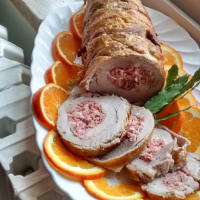 Roast pork with orange