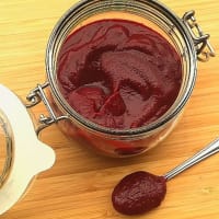 salsa de barbacoa de barbaietola roja