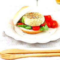 Burger di ceci con semi di chia