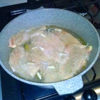 Pollo con pimientos paso 1