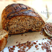 Wholemeal bread with flax seeds