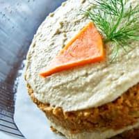 Raw food cake carrot and pumpkin