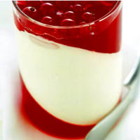 Crema vegetale con ribes