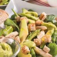 Ensalada de aguacate y espinacas Ensalada de aguacate y espinacas