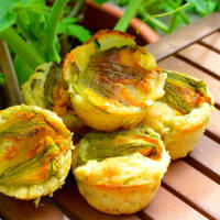 Savory zucchini muffins to all