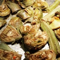 Artichokes baked light