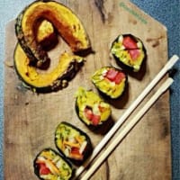 Sushi all'hummus pumpkin