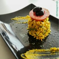 cereal salad with creamy pumpkin and ratatouille vegetables cereal salad with creamy pumpkin and ratatouille vegetables