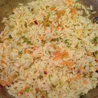 Rice salad with salmon step 4