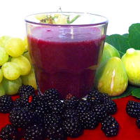 Blackberry juice grapes and figs