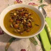 Sopa de calabaza y garbanzos con especias paso 5