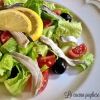 Salad of marinated anchovies