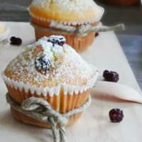 Muffin con mirtilli disidratati