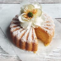 torta vegan con las naranjas y zanahorias