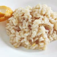 risotto de naranja y jengibre