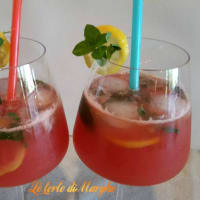 Non-alcoholic cocktail with watermelon juice