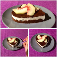 Healthy cheesecake glutenfree to double cocoa