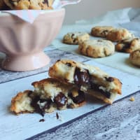vegan cookies with coconut and chocolate