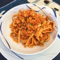 Linguine with fish sauce