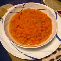 Crema rústica de calabaza y zanahoria Crema rústica de calabaza y zanahoria