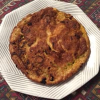 Frittata di porro al curry e paprika