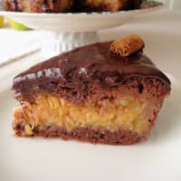 Torta di cioccolato e mele