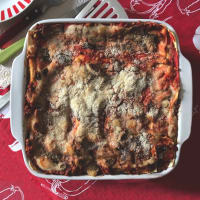 Lasagne ragù di lenticchie e funghi