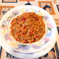 cuscús con salsa de atún cuscús con salsa de atún