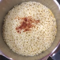 arroz cocido al horno Arancini paso 2