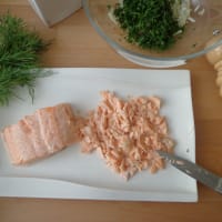 Frittelle di salmone step 1