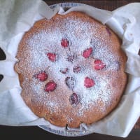 soft coconut and strawberry cake